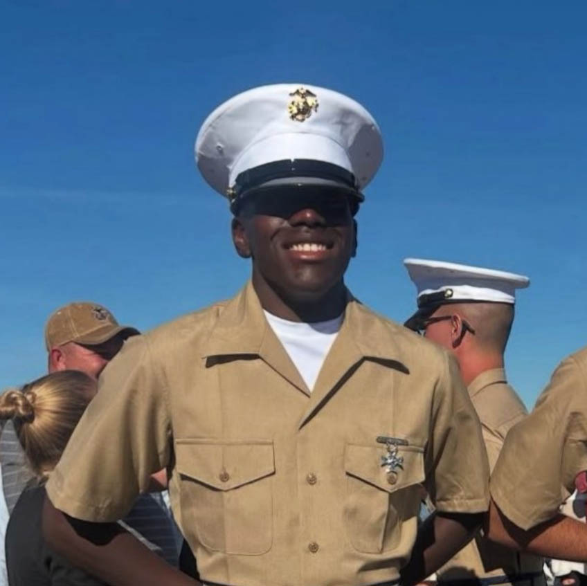 Joaquim George, a Great Oaks graduate now serving in the United States Marine Corp