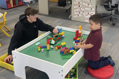 Older students mentoring younger ones